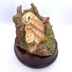 Aynsley MasterCraft Baby Tawny Owl Bird Raptor Nest Figurine UK England Vintage